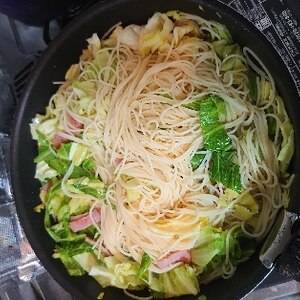 残ったあさりの酒蒸しで簡単！ボンゴレパスタ